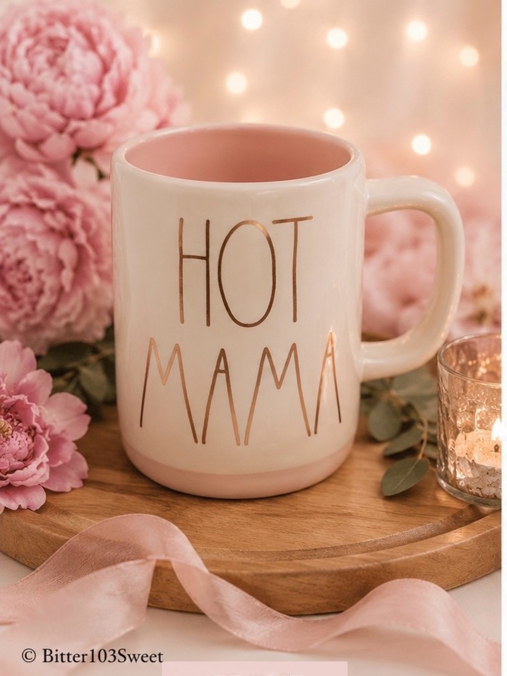 Rae Dunn “HOT MAMA” Mug | Pink Coffee Cup | Mom Gift | Mother’s Day Mug